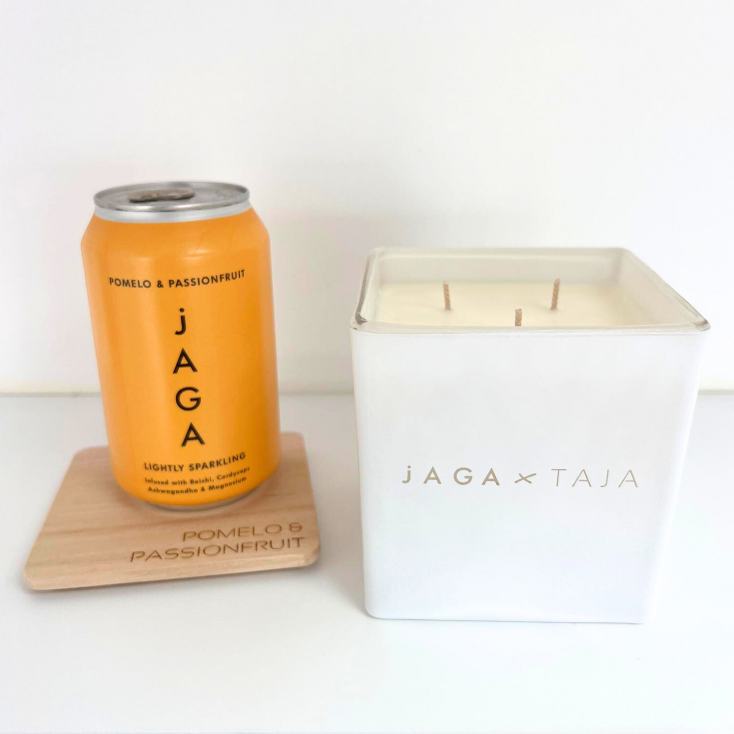jAGA X TAJA Non Toxic Candle - Pomelo & Passionfruit