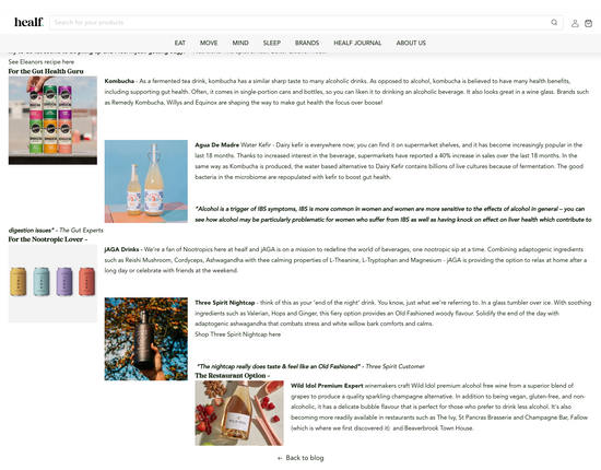 Healf Magazine, press release on jAGA Nootropic Drinks