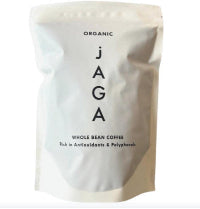 Jaga Organic coffee package on a white background